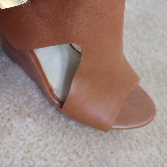 Micheal Kors Brown Wedge Sandals- Size 6.5 M - Picture 13 of 15